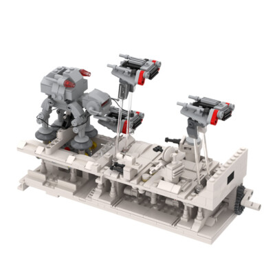 Iconic Battle Scene Model from Movie 615 Pieces Building Toys Set MOC Build Gift