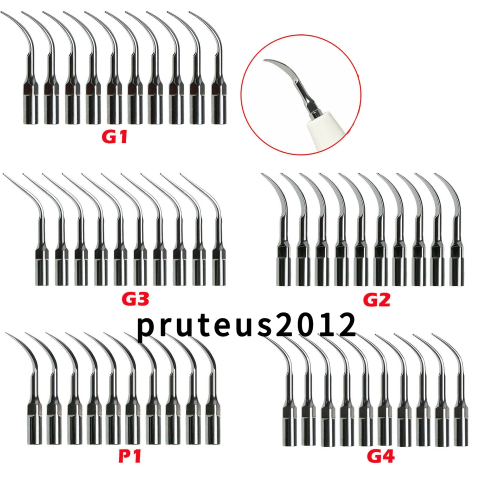 10 ZEG Spitze Spitzen Dental Scaler Tip G1 G2 G3 G4 P1 P3 für EMS WOODPECKER