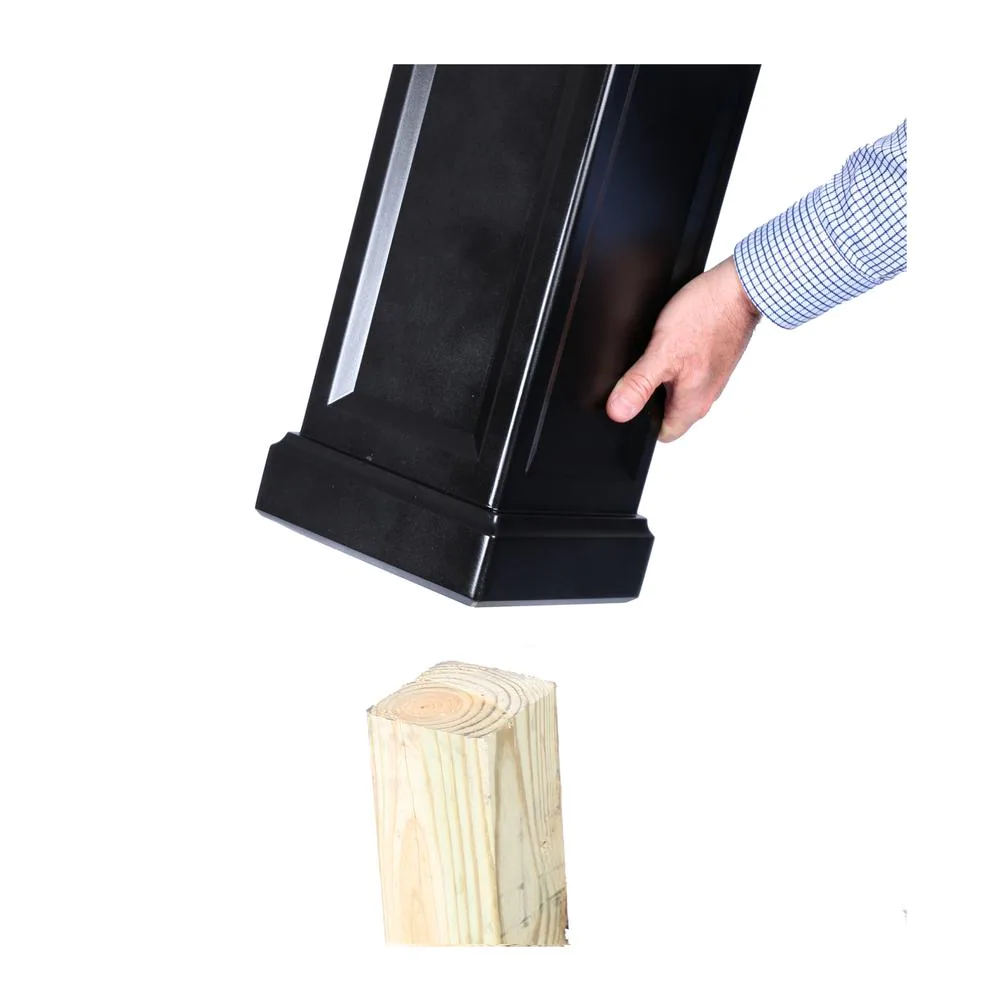 Craftsman Mailbox and Post Kit, Black eBay