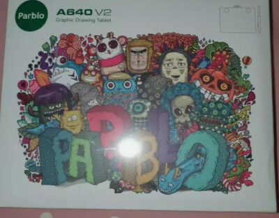Parblo A640 V2 Grafiktablett Zeichnen brandneu und versiegelt