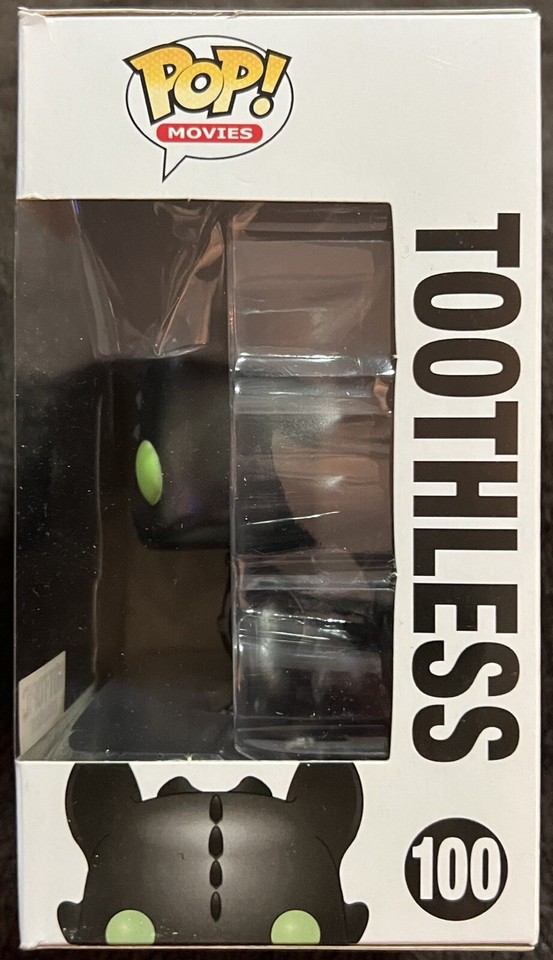 FUNKO POP VINYL MOVIES HOW TO TRAIN YOUR DRAGON 100 TOOTHLESS METALLIC