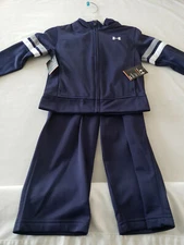 Under Armour BLUE Boys Track Suit - Jacket & Pants - 2 Piece Set - Size 4