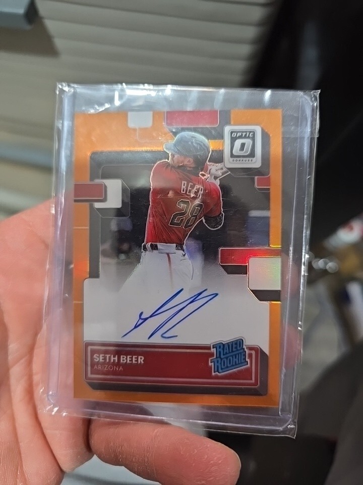 2022 Panini Donruss Optic - Rated Rookie Signatures Orange Prizm #RRS-SB Seth...