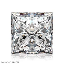 2.03ct J-I1 Ideal Cut Princess AGI 100% Genuine Diamond 7.15x6.86x4.84mm