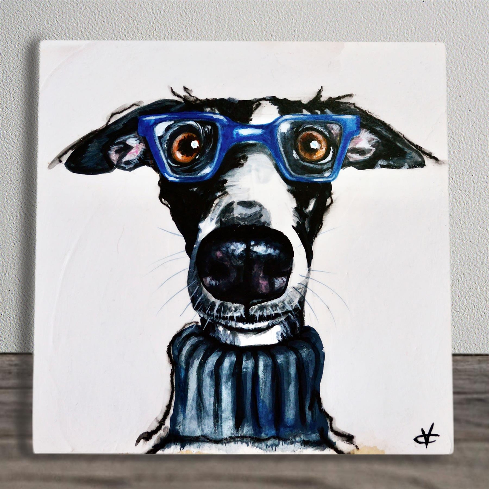 Reggie Artwork by Victoria Coleman Printed Onto Ceramic Picture Tile