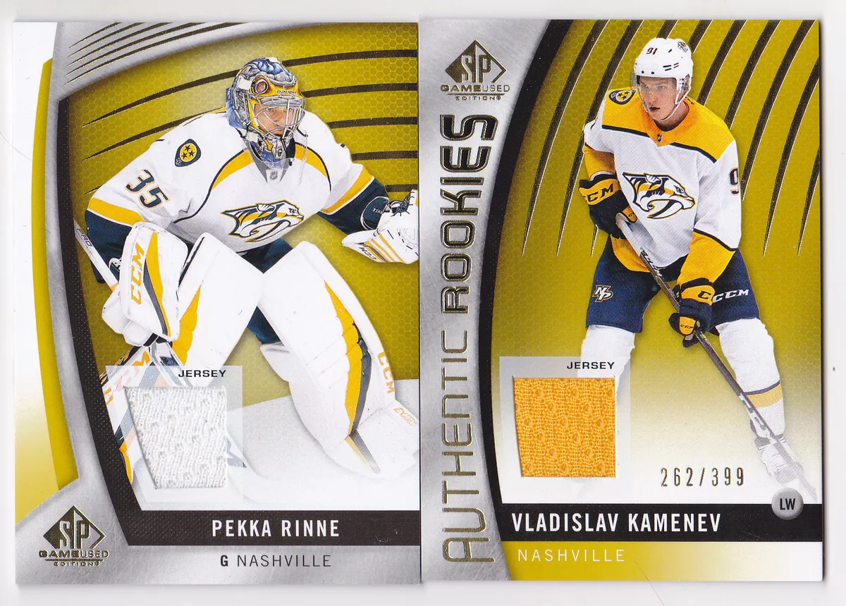 17 18 SP Game Used Pekka Rinne Jersey GOLD Predators 2017 eBay