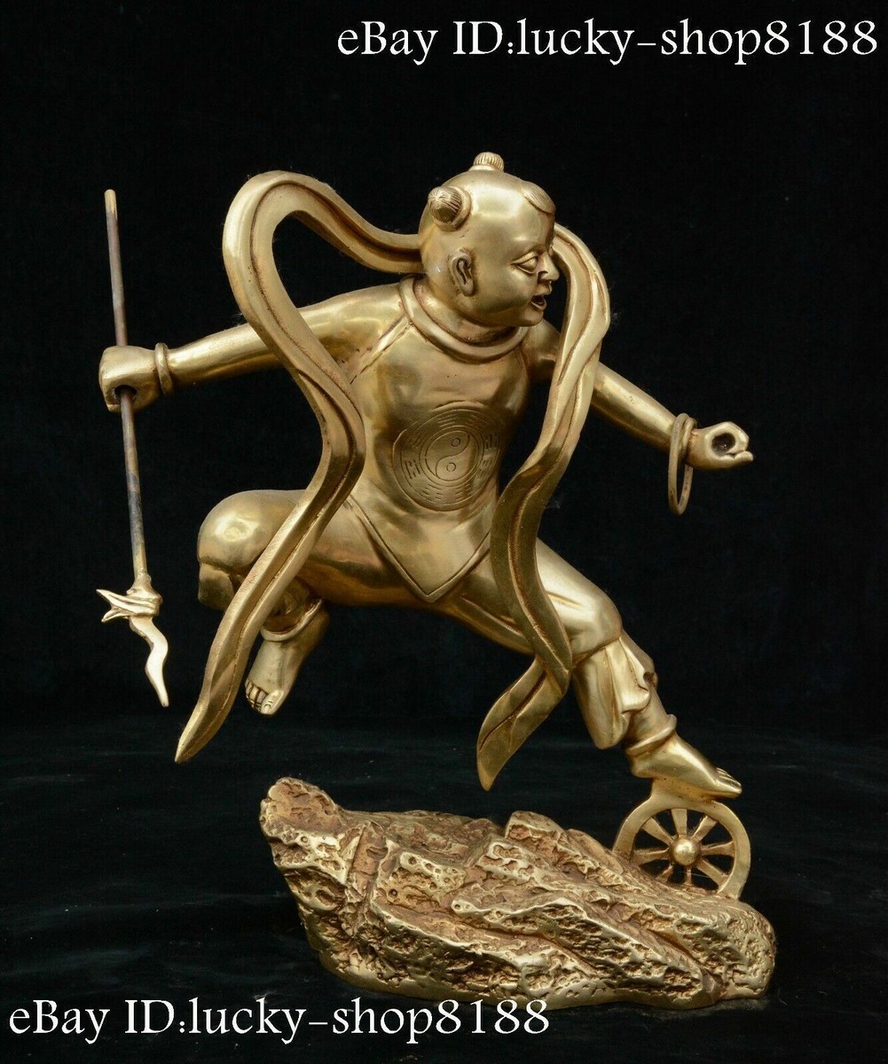 Gods & Warriors: Horimana 彫末那 China Brass Folk Myth Immortal Na Cha the Great Prince Nazha