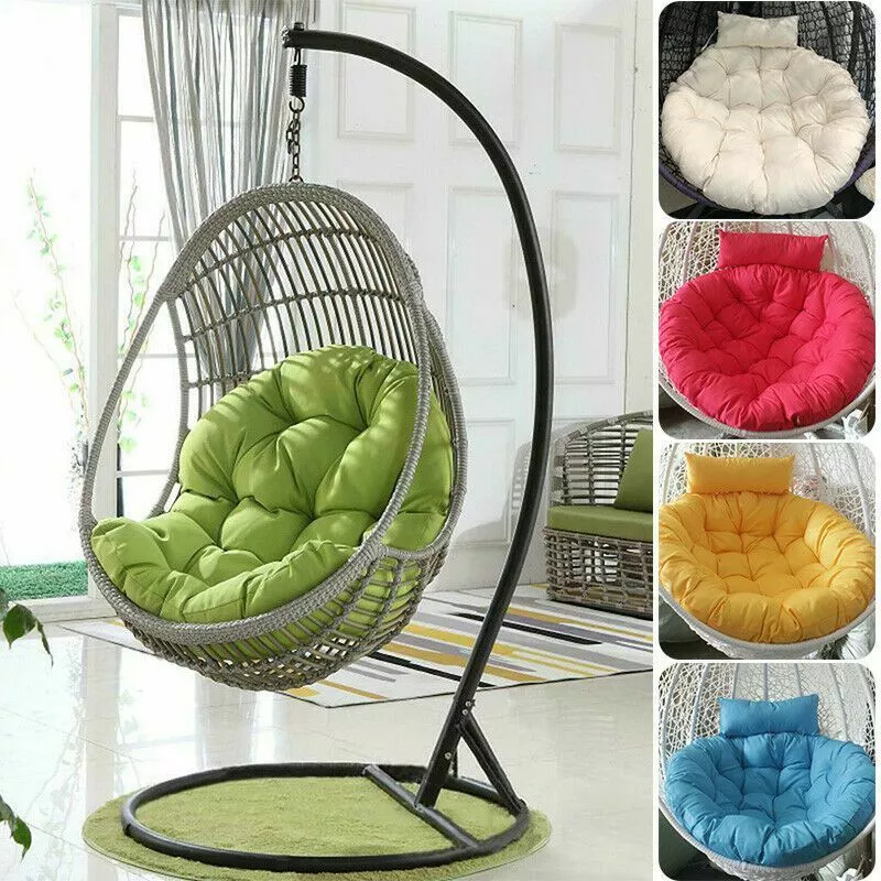 Hammock Swing Chair Cushion, Hanging Basket Seat Cushion Pillow, Soft Hanging Egg Chair Back Cushions Pads, for Indoor and Outdoor Garden Offices (