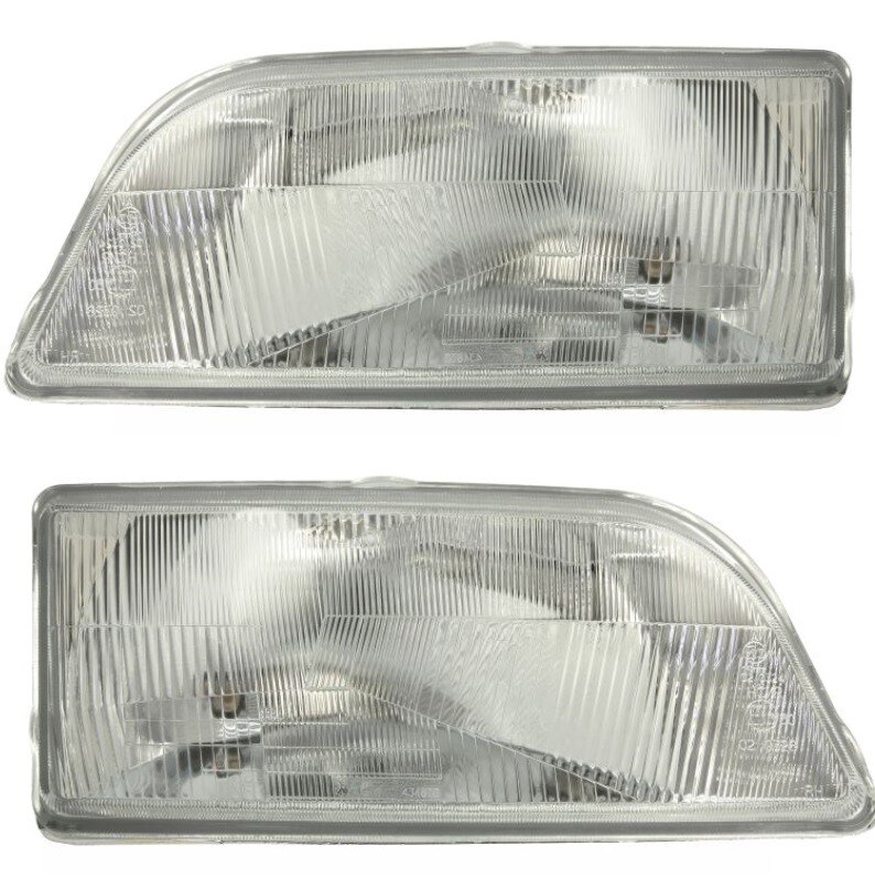 Phare avant gauche droit pour Citroën AX de 1986-1999 avec optique H4 argenté