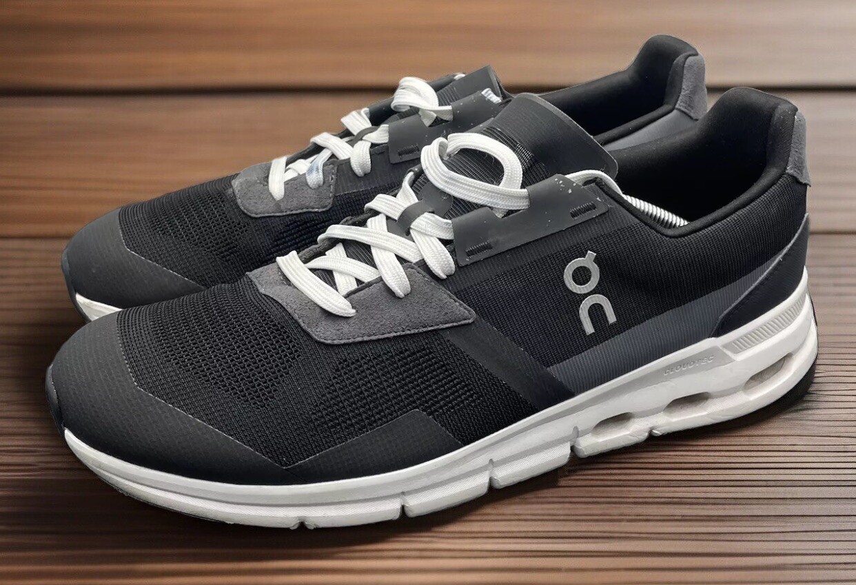 On Cloudrift Cloudtec Black White Running Trainin… - image 3