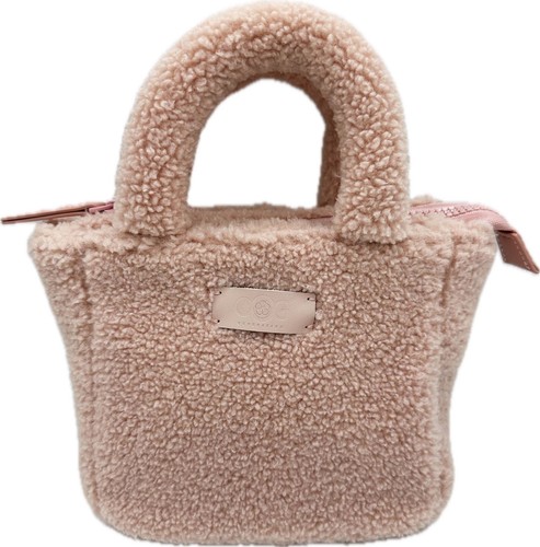 OOG teddy fur plush small bag wool shoulder bag handle bag tote bag - Picture 8 of 37