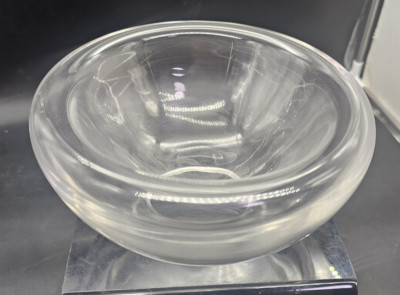 Luciano Vistosi Bola Hand Blown Murano Glass Double Walled Bowl Centerpiece