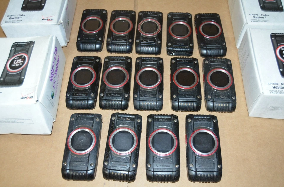 LOTE DE 20 TELÉFONOS VERIZON CASIO G'ZONE RAVINE 2 C781NCH RESISTENTES AL AGUA Foto 2 de 4