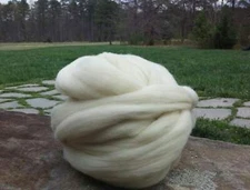 1lb White AND 1lb Grey Wool Top Roving Fiber Spinning, Felting Crafts USA -SALE!