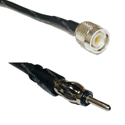 LMR240UF TNC MALE to AM/FM MALE Coax RF Cable USA-Ship Lot