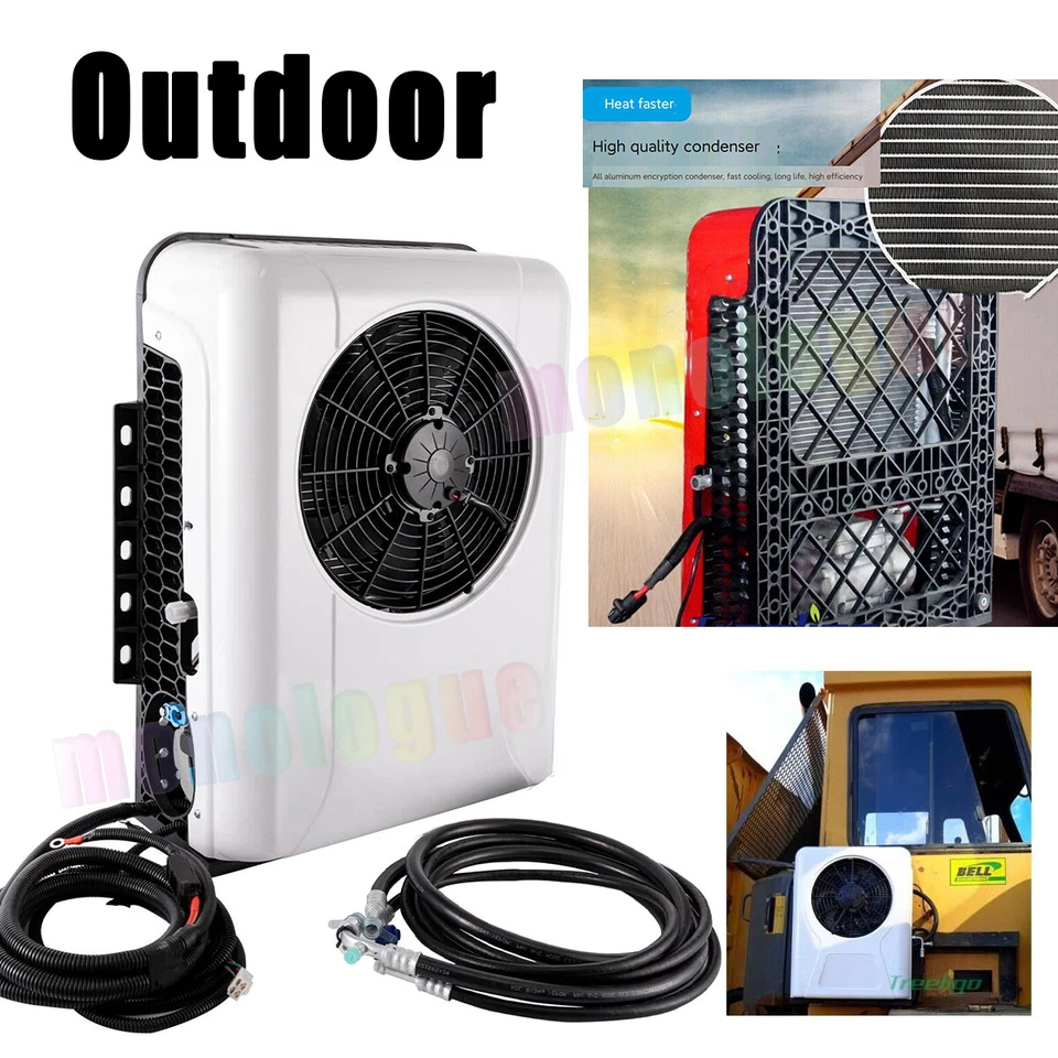 12V Air Conditioner 12000BTU Mini Split DC Low Noise for Semi Trucks Car RV Vans - Image 3 of 4