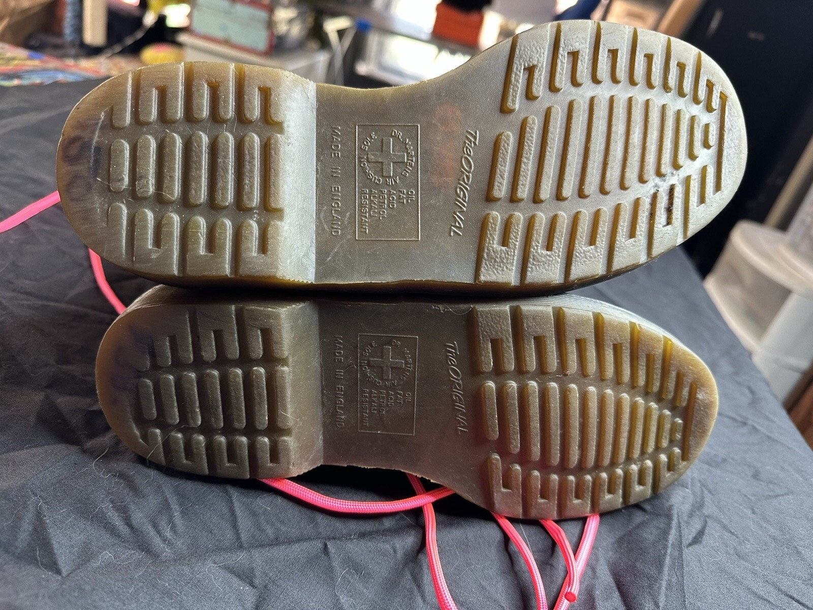 Vintage 90s England Doc Martens Black Leather 14-Hole Size 7 Women’s/38 Air Wair thumbnail 3