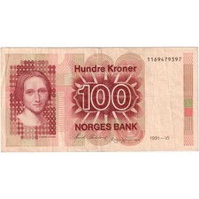 [#336399] Norway, 100 Kroner, EF