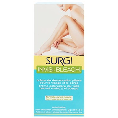 Surgiwax Invisi Bleach Face & Body Hair Bleaching 1.5 Ounce (Pack of 1), BLUE
