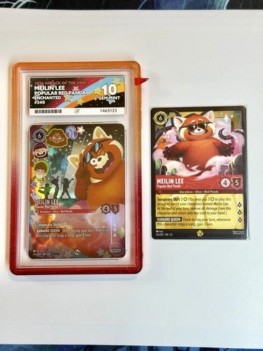 Disney Lorcana ENCHANTED Meilin Lee Popular Panda ACE 10 Gem Mint 240/207