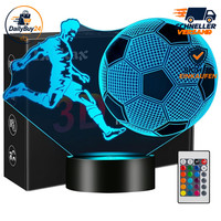 3D Nachtlicht FußBall Geschenk FüR Jungen Jungs Kinderzimmer Dekoration