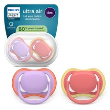 Philips Avent Ultra Air Soothers - Orthodontic Design, for Babies 18 Months , So