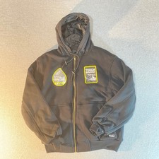 Walls Workwear Mens Black Heavy Weight Fleece Insulated Hoodie Medium