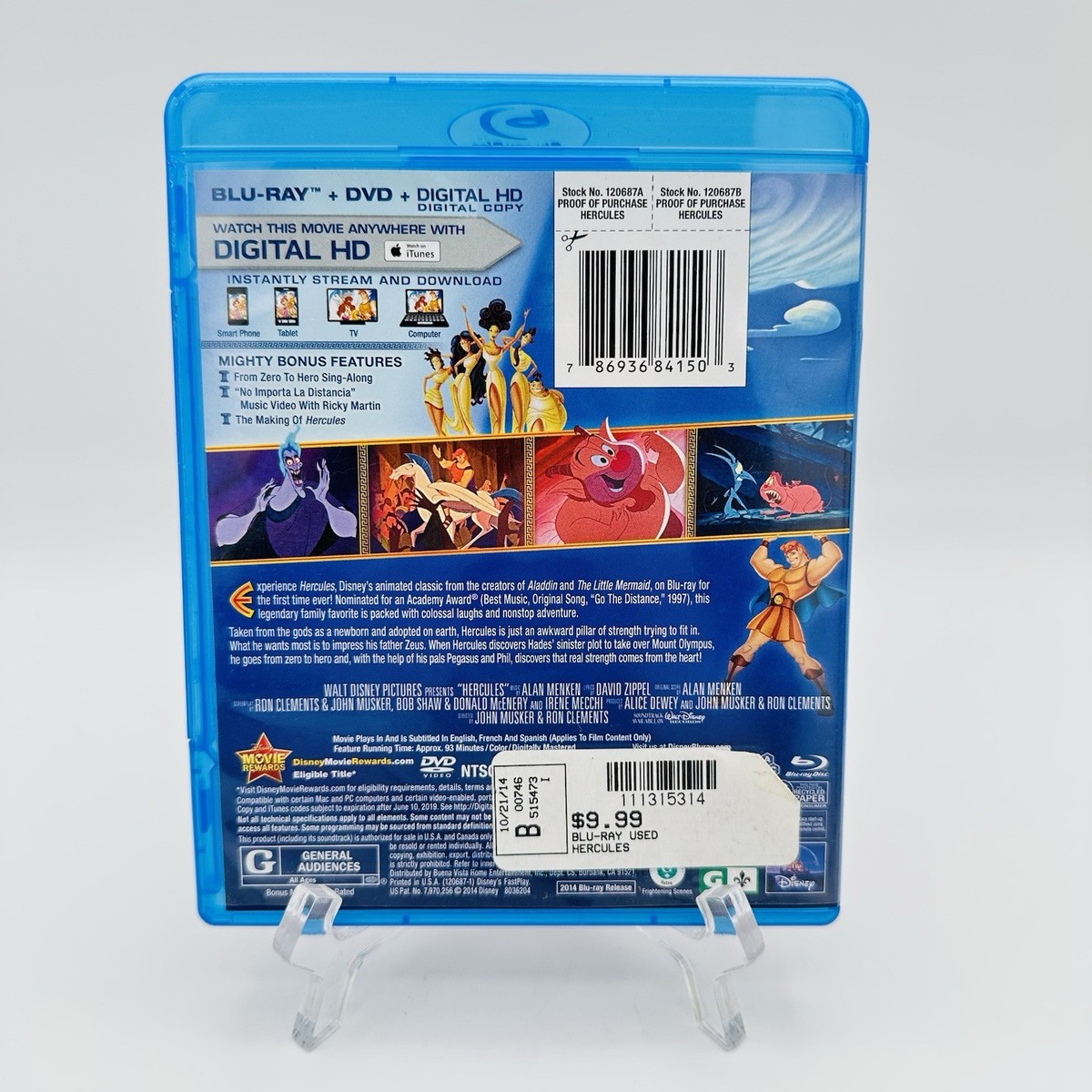 ミュージック Blu-ray Hercules Special Edition (Blu-ray + DVD, 1997) No Digital