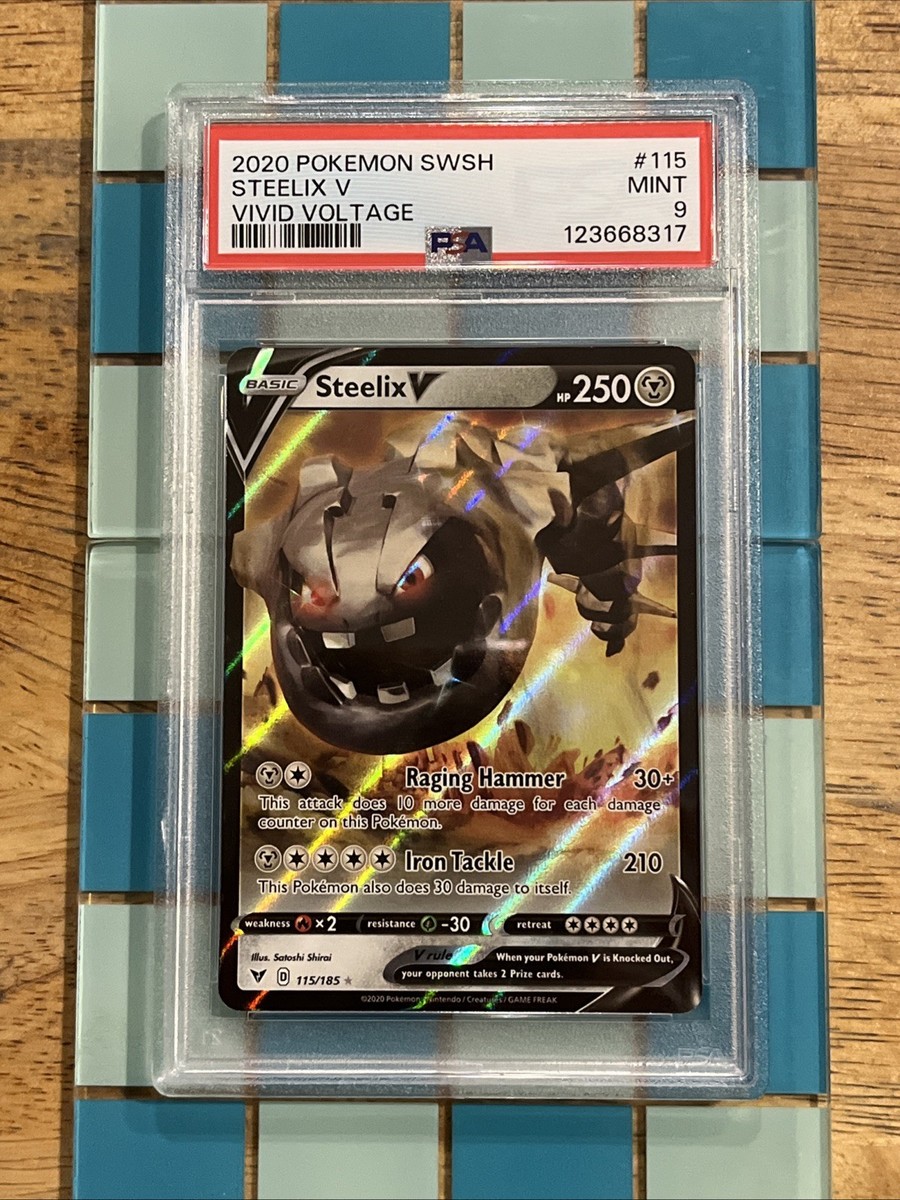GRADED PSA 9 2020 Pokemon SWSH Steelix V Vivid Voltage #115 | eBay