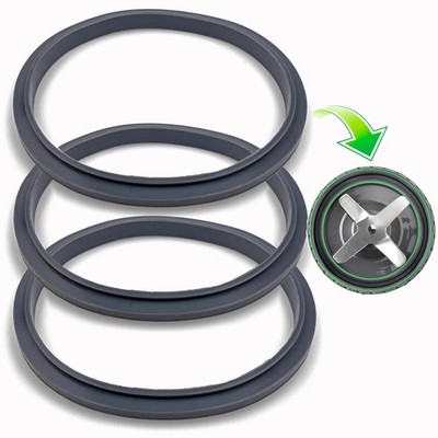Blender Gasket Seal Ring Replacement 3 Count Gray Silicone Dual Lip 600W 900W