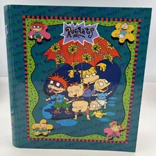 Nickelodeon RUGRATS 3 Ring Binder Notebook Vintage 1999 Viacom International