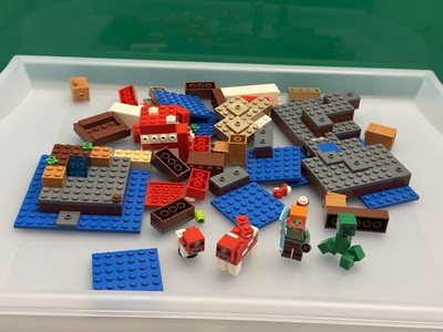 LEGO Minecraft Die Pilzinsel Set 21129 mit Alex, Creeper, Pixel Tieren