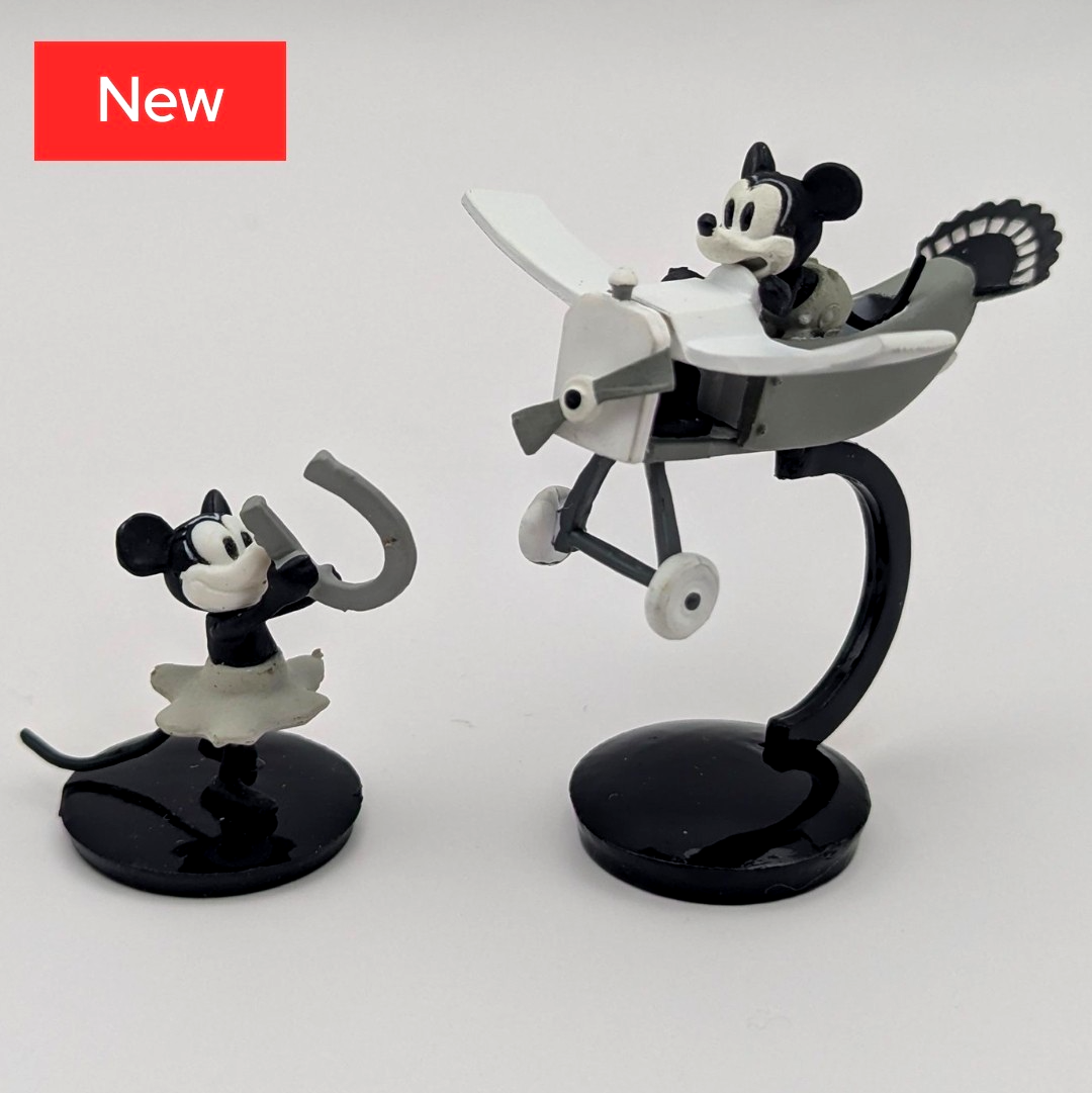 Disney Mickey Mouse Minnie Mouse Mini Figures Plane Crazy Choco