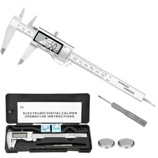 Digital Caliper Micrometer LCD Gauge Vernier Electronic Measuring Tool 6" 150mm
