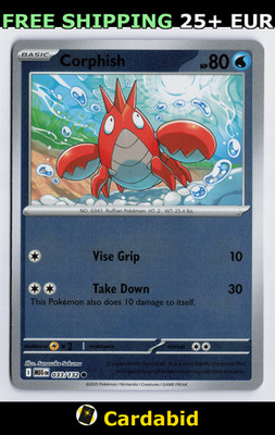 Corphish - MEG #033/132 ME01: Mega Evolution Reverse Holo Sanosuke Sakuma NM