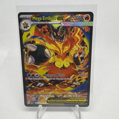 Mega Emboar ex 273/217 Special Illustration Rare Ascended Heroes Pokemon Holo NM