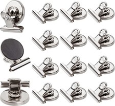 Strong Magnetic Clips, Heavy Duty Fridge Magnets Clips 12Pack Refrigerator