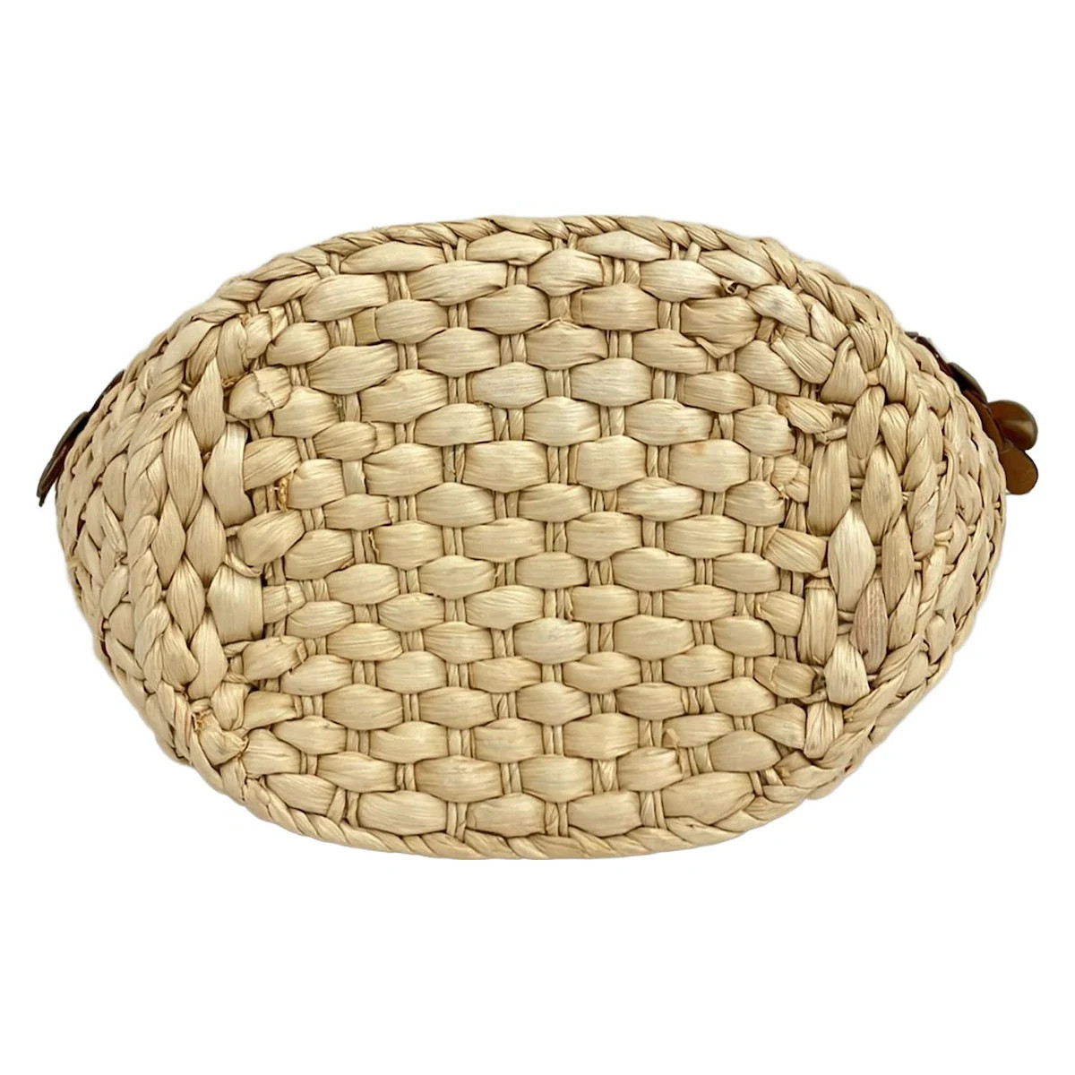 Kate spade - PXRU0802 Beige Gold Brown Straw Leather Tote Bag thumbnail 5