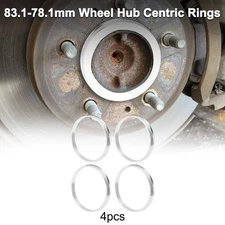 OD 83.1mm to ID 78.1mm Car Wheel Hub Centric Rings Aluminum Alloy 4 Pcs