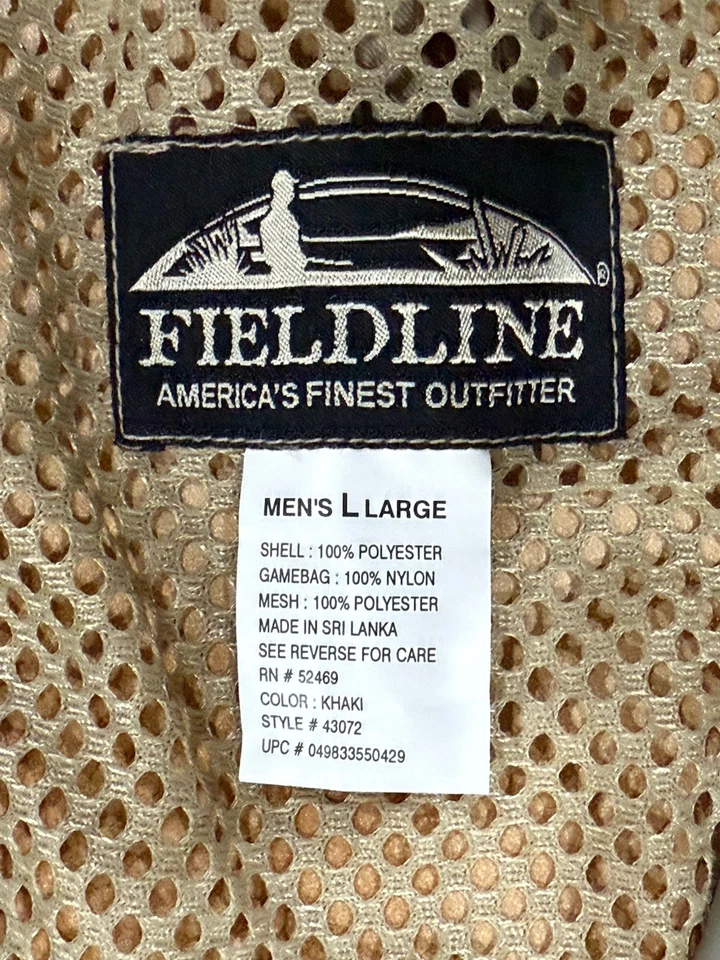 FIELDLINE America's Finest Outfitter Men's Mesh Multi-Pocket Large Vest - Image 4 of 4