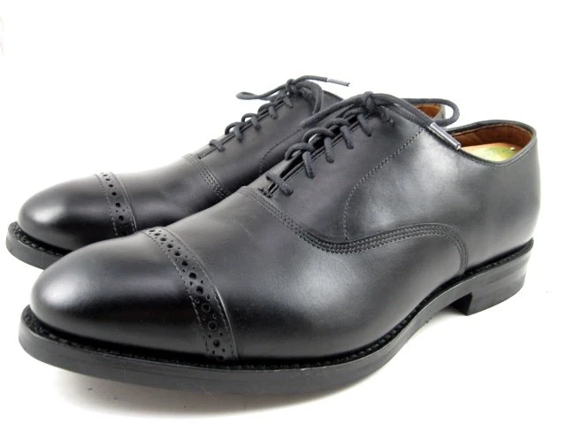 NUEVO Oxford Allen Edmonds "FIFTH AVENUE" 10.5 (L) y 10 (R) EEE Negro DAINITA (687N) Foto 4 de 4