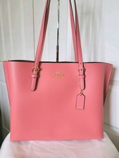 NWOT COACH MOLLIE 1671 Double Face Leather TAFFY PINK Large Tote Shoulderbag