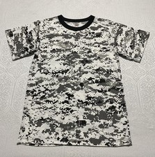 Rothco Shirt Mens Medium Gray Digital Camo Military Crewneck Tee Short Sleeve