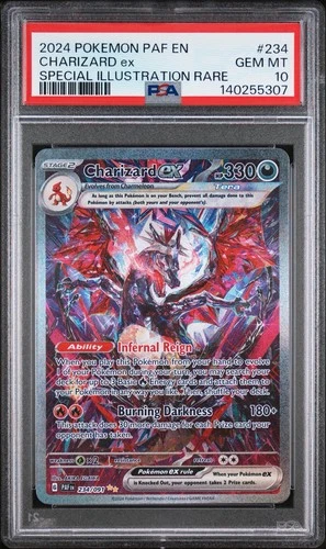 POKEMON PAF EN-PALDEAN FATES SPECIAL ILLUSTRATION RARE CHARIZARD EX PSA 10 2024