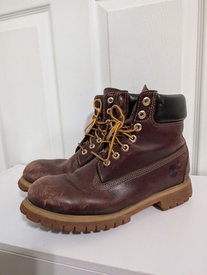 Timberland Pro 6'' Premium Chili Brown Leather Hiking Boots Style 11065 Size 10