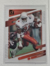 Barry Sanders 2023 Chronicles Draft Picks Clearly Donruss #3 Gold 1/10 Lions HOF