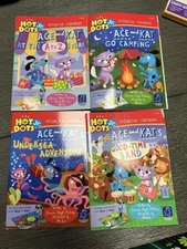 Hot Dots Jr Ace And Kat’s Interactive Storybook Lot of 4 Children Paperback Book