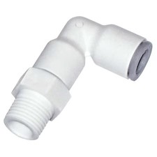 Parker 6509 62 18Wp2 Push-Fit Elbow Fitting, 1/2 In Tube Size, Bio-Based Nylon,