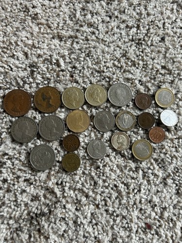 Lot of 21 World International Foreign Coins 1942-2002 Europe Mexico - Picture 2 of 6