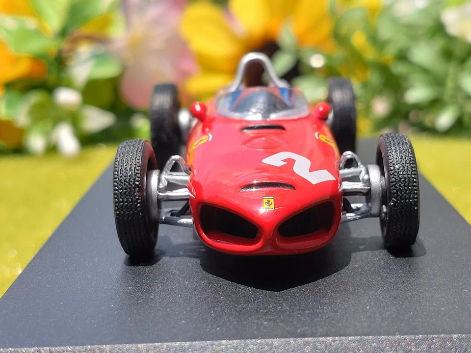 F1  1961 / Ferrari / 156 (Shark nose) / No.2 Phil Hill / 1/43 Diecast Car / PRC - Image 3 of 4